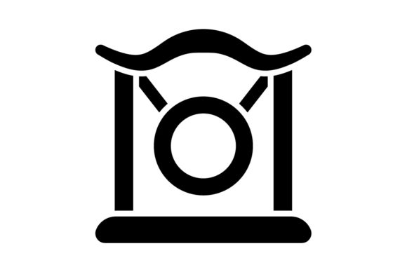 Chinese New Year Gong Solid Color: A Modern Vector for Festive Design