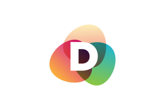 Embrace Vintage Charm with the Letter D Retro Color Logo Template Vector