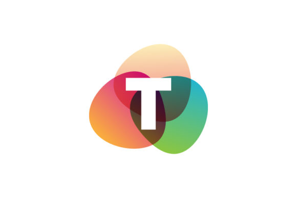 Revive Vintage Charm with the Letter T Retro Color Logo Template
