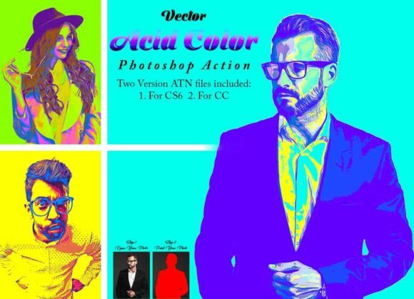 Transform Your Photos: A Guide to the Vector Acid Color Photoshop Action