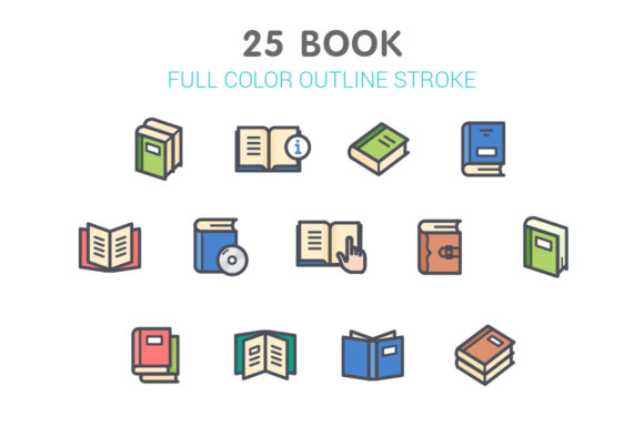 Understanding the Book Line with Color Icon Set