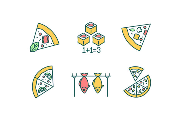 Visual Flavor: Using the Pizzeria Menu RGB Color Icons Set